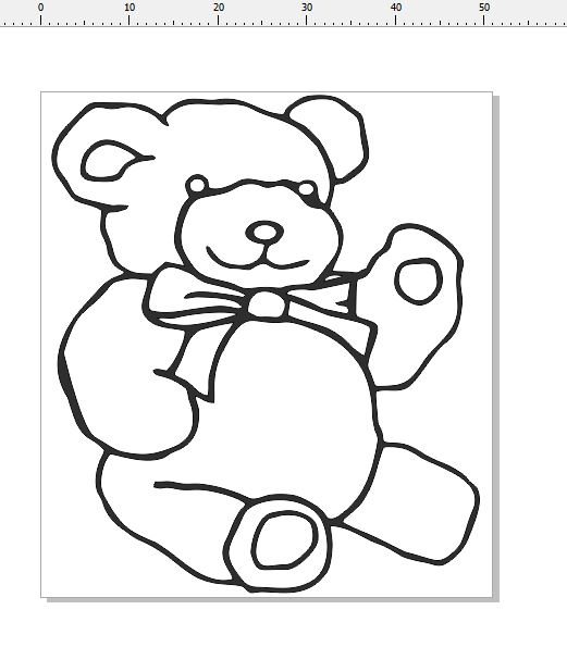 Cute teddy bear with bow 80 x 63 Bulk pack of 10